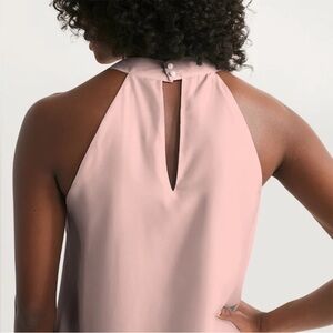 Krisa Elegant Pink Halter Dress, size Small